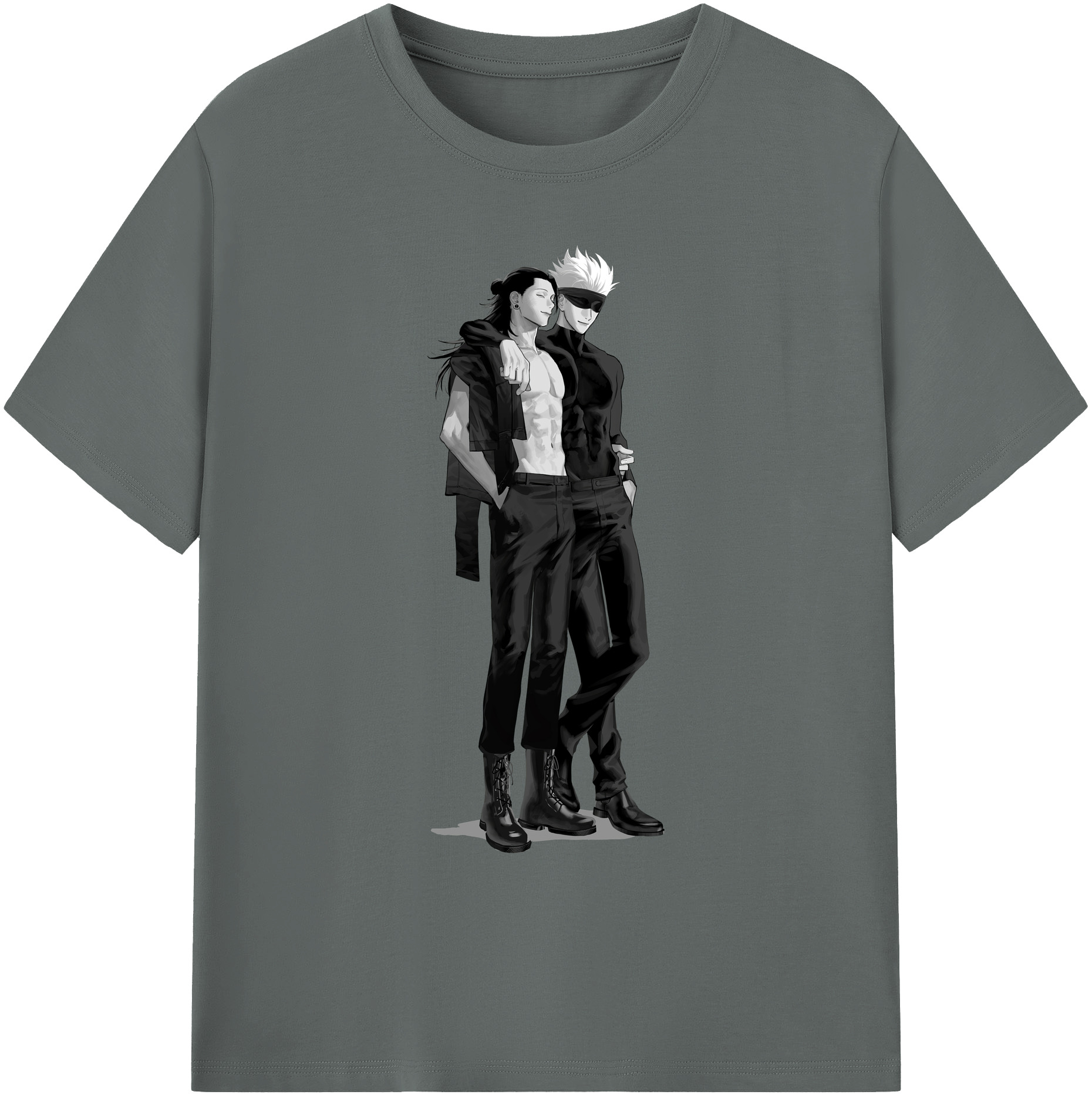 （画像用） 呪術廻戦 Jujutsu Kaisen 綿100％ メンズ半袖Tシャツ｜肌触りやわらか＆通気性